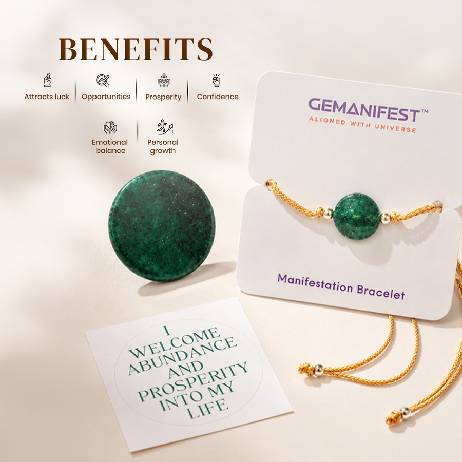 Green Aventurine Coin – Attract Growth, Luck & Prosperity