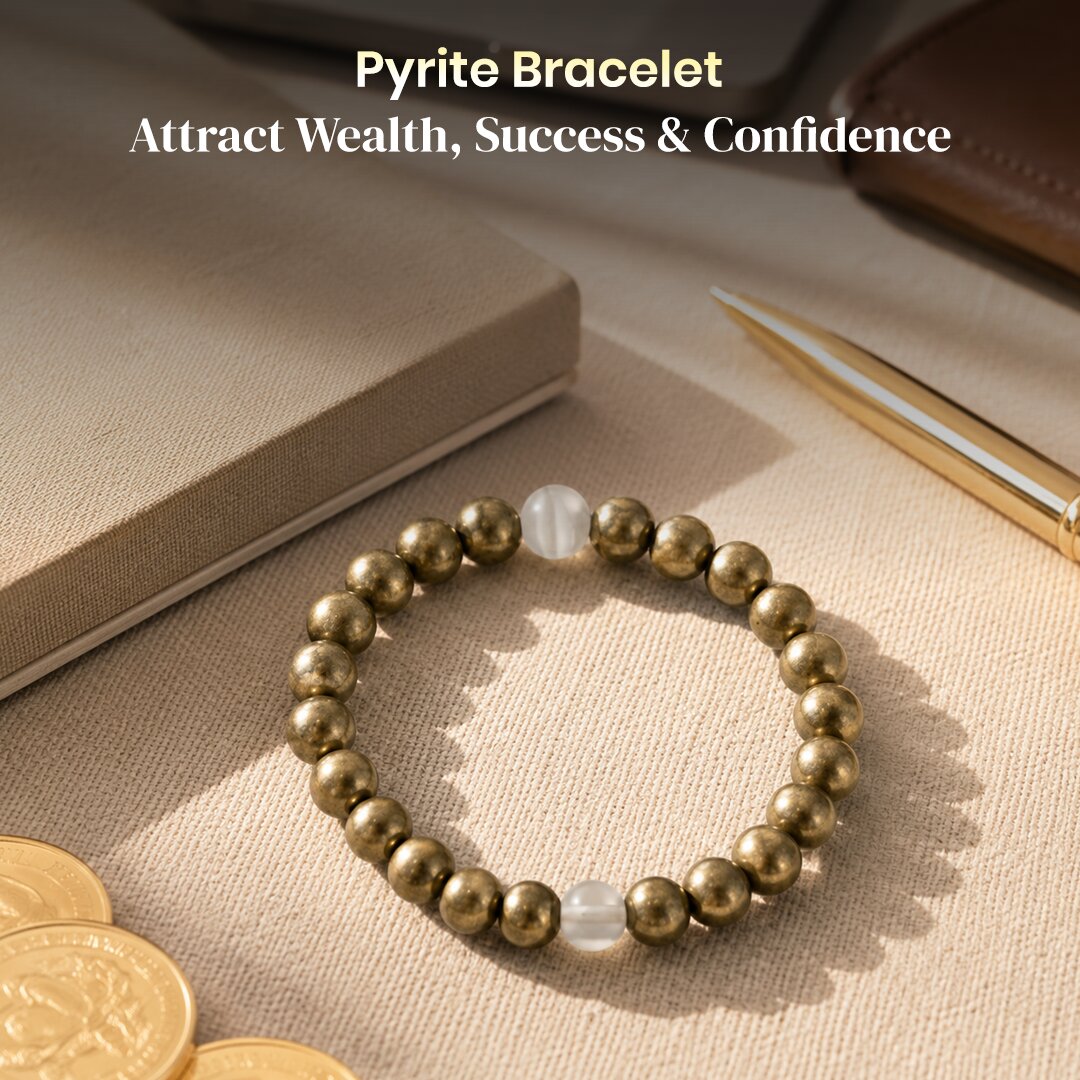 Attract Wealth, Success & Confidence – Pyrite Bracelet