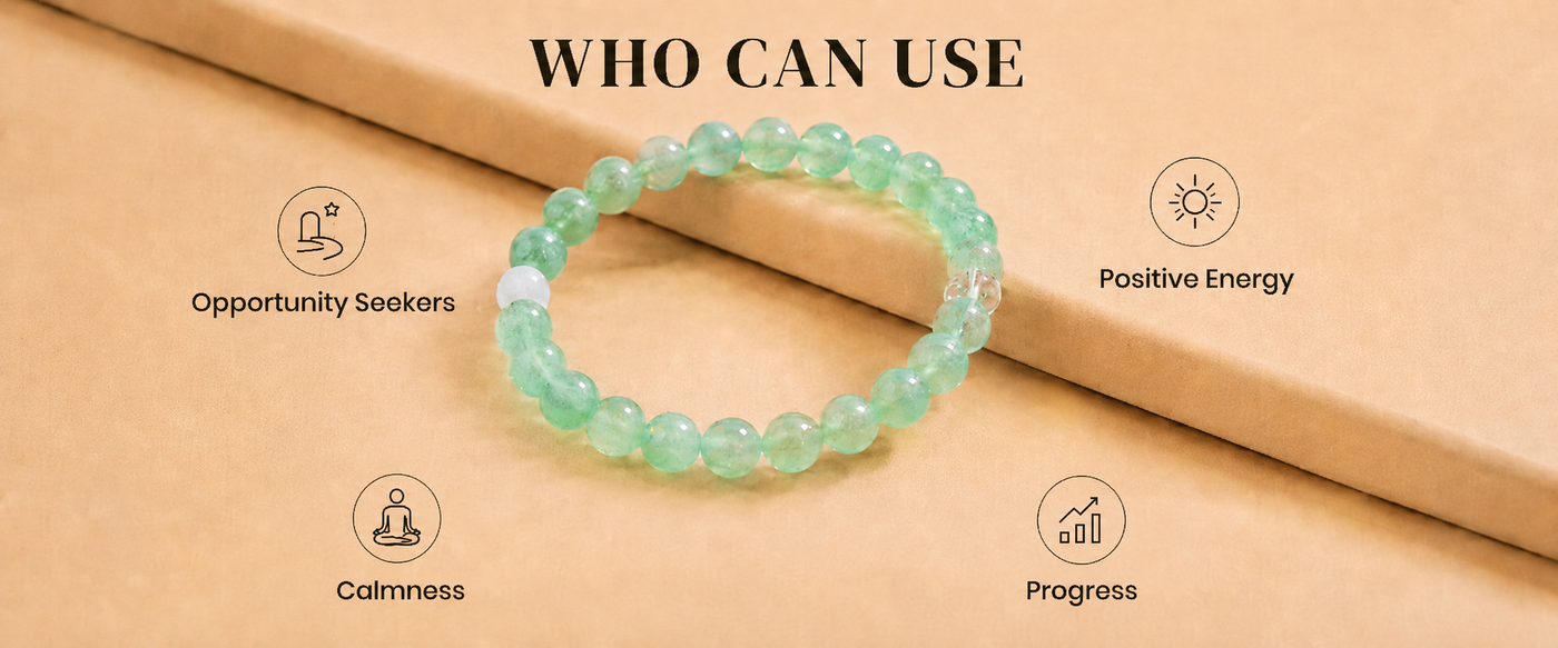 Green Aventurine Bracelet for Career Growth & Luck